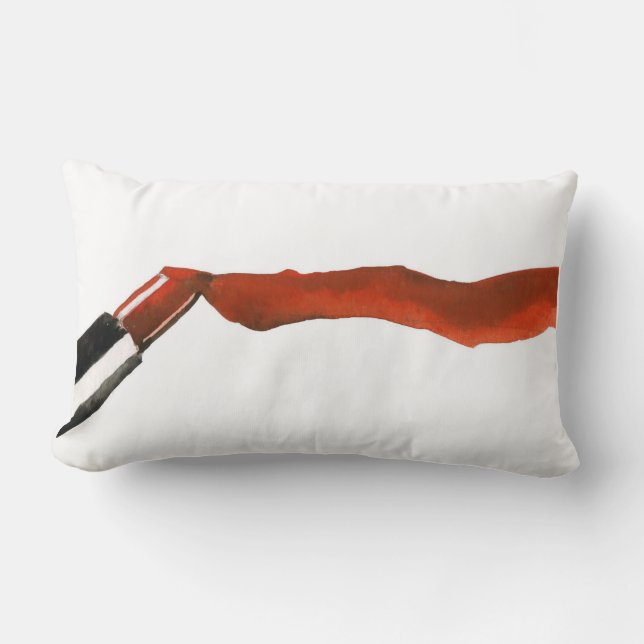 Coussin Rectangle Rouge à lèvres (Recto)