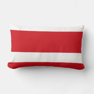 Coussin Rectangle Rouge rayé