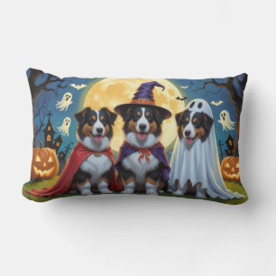 Coussin Rectangle Rough Collie Chiens Citrouille Halloween Funny