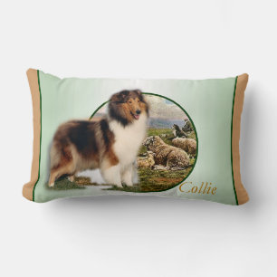 Coussin Rectangle Rough Collie Keeper of the Sheep