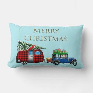Coussin Rectangle Route Père Noël