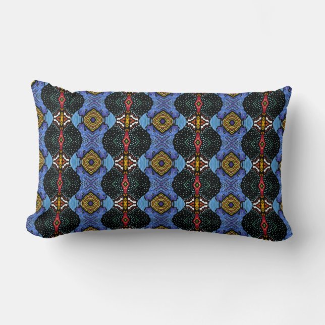 Coussin Rectangle Royauté vibrante (Recto)