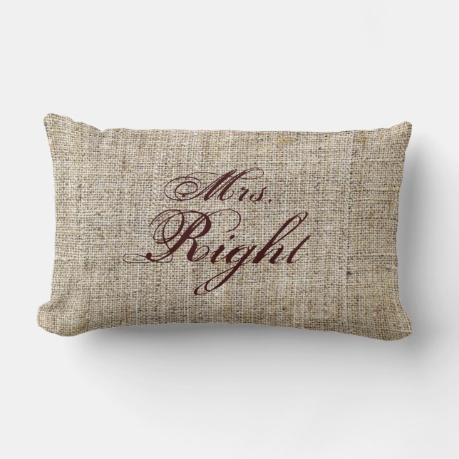 Coussin Rectangle Russe Western Pays Burlap Mariage de tournesol (Recto)