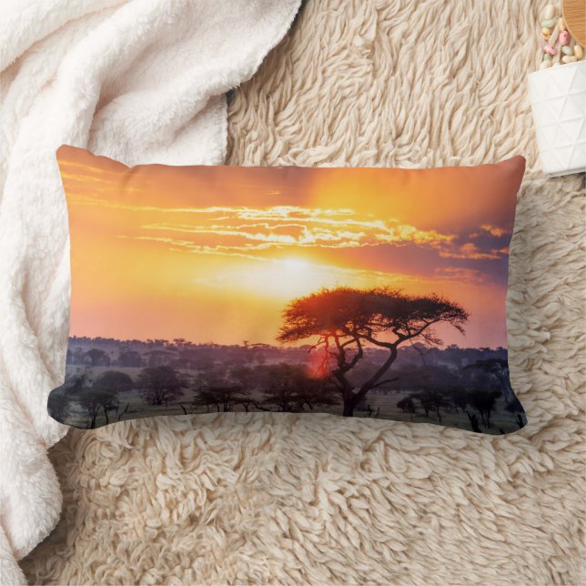 Coussin Rectangle Safari dans le Parc National du Serengeti (Couverture)