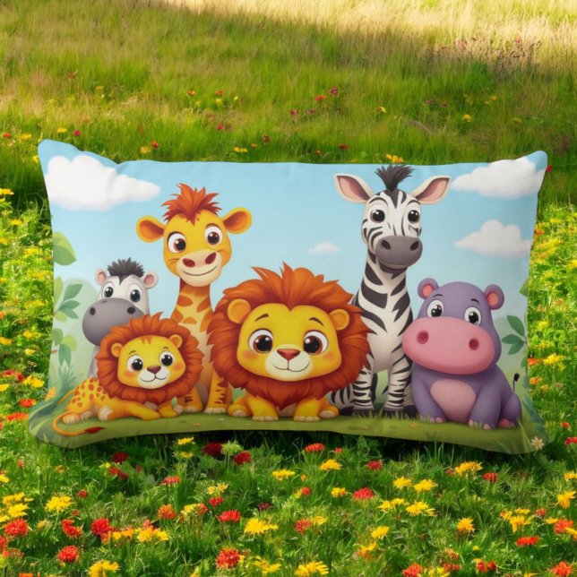 Coussin Rectangle Safari Friends Cushion (Créateur téléchargé)