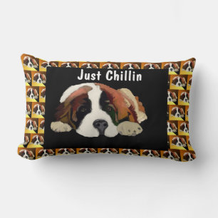 Coussin Rectangle Saint Bernard Puppy