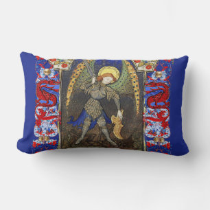 Coussin Rectangle Saint Michel l'Archange avec le diable, Dragons ro