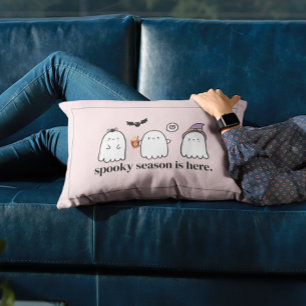 Coussin Rectangle Saison Éffrayante des Fantômes Rose mignon personn