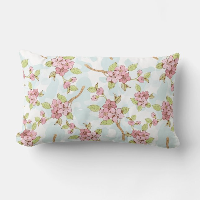 Coussin Rectangle Sakura/Fleur de cerisiers (Recto)