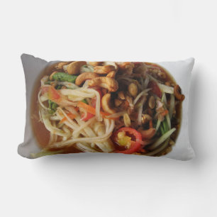 Coussin Rectangle Salade de Papaya épicée Ayutthaya [Som Tam] avec C