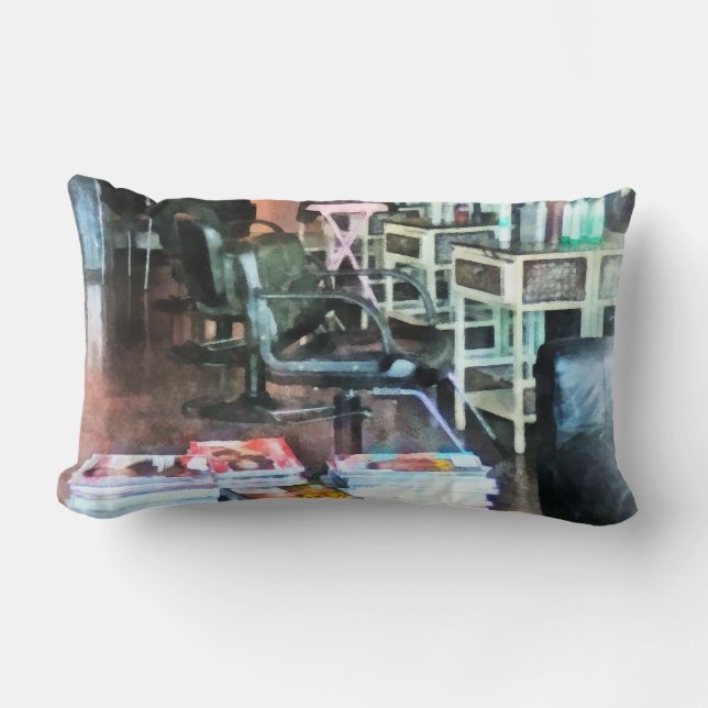 Coussin Rectangle Salon des cheveux (Recto)