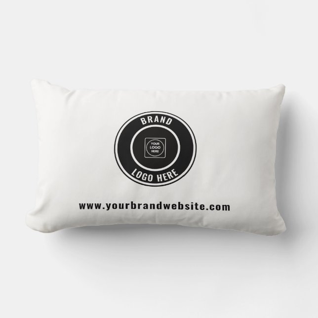 Coussin Rectangle Salon professionnel Showroom Entreprise Logo Lomba (Recto)