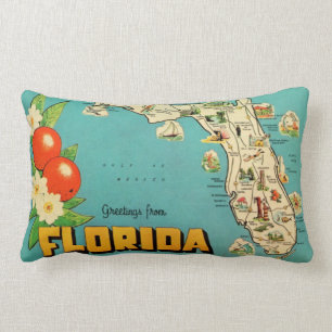 Coussin Rectangle Salutation en Floride