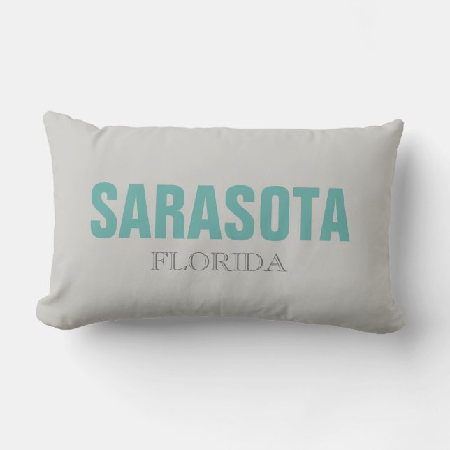 Coussin Rectangle Sarasota Plage Floride Jeu d'oreiller (Recto)