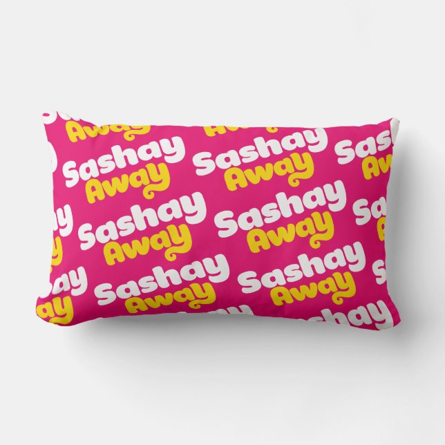 Coussin Rectangle Sashay Away. (Recto)