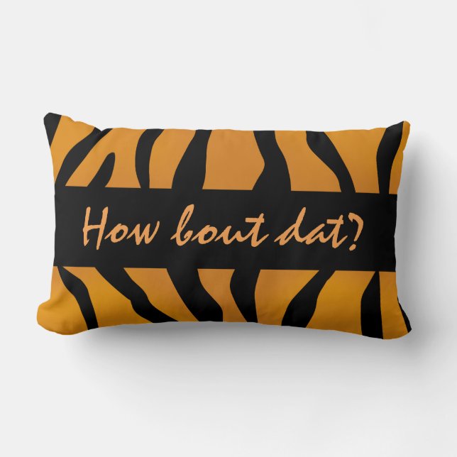 Coussin Rectangle Sauvage Personnalisé Tiger Stripes (Recto)
