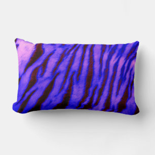 Coussin Rectangle Sauvage & Vibrant Tiger Bleu raypes