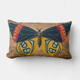 Coussin Rectangle Savon à papillon vintage Annonce Pear's Soap