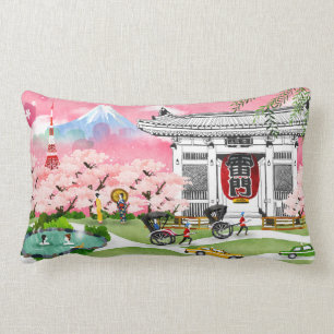 Coussin Rectangle Scène du Japon