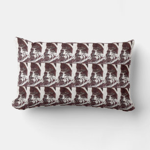 Coussin Rectangle Sci-Fi "Paysage lunaire" l'homme dans la lune