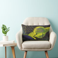 Science-fiction vintage Planète verte néon avec an