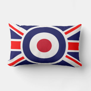 Coussin Rectangle Scooter de cible de Mods Angleterre de cible de