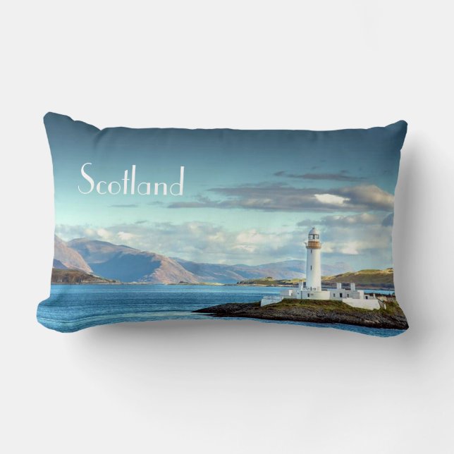 Coussin Rectangle Scottish Pittoresque Lighthouse View Port Oban (Recto)