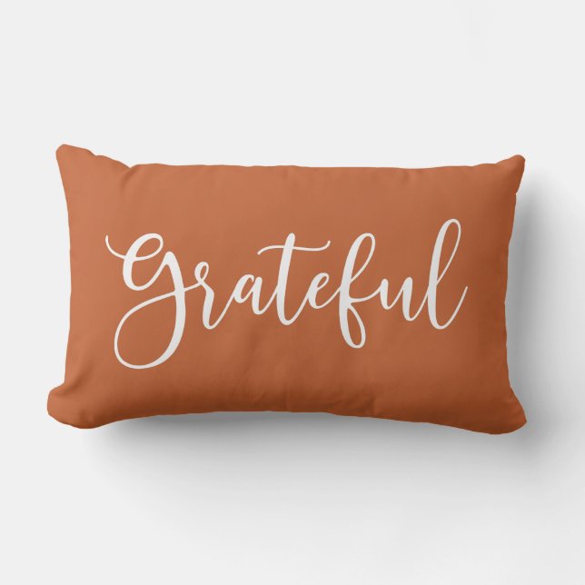 Coussin Rectangle Script blanc d'automne Gratuit (Recto)