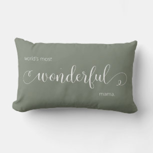 Coussin Rectangle Script moderne Merveilleuse maman