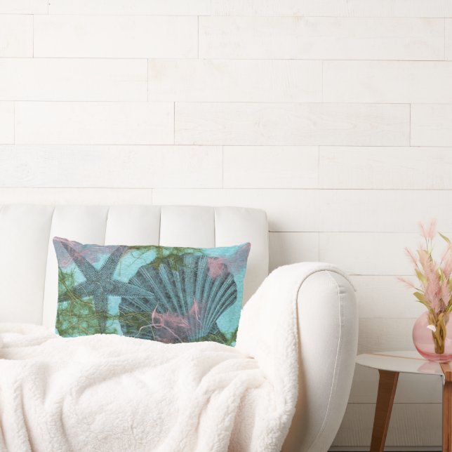 Coussin Rectangle Sea Star et Scallop (Canapé)