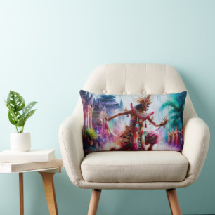 Coussin Rectangle Senja Tari : Danse crépusculaire à Bali