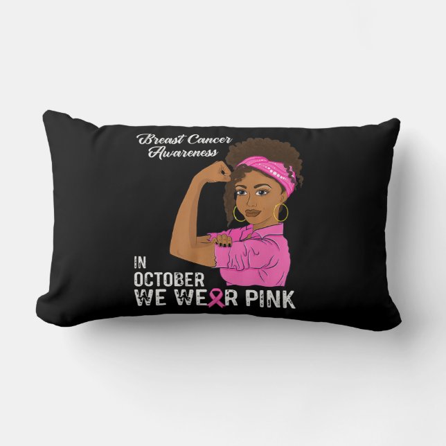 Coussin Rectangle Sensibilisation Des Femmes Au Cancer Du Sein En Oc (Recto)