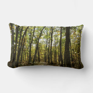 Coussin Rectangle Sentier des Appalaches en octobre à Shenandoah