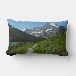 Coussin Rectangle Sentier Josephine Lake avec le mont Guild à Glacie