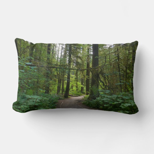 Coussin Rectangle Sentier pour Marymere Falls I (Recto)