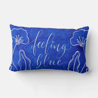Coussin Rectangle Sentiment bleu