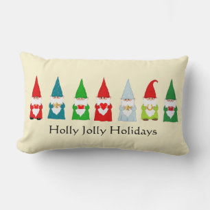 Coussin Rectangle Sept Nains de Noël Chanceux