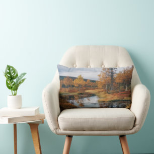 Coussin Rectangle Sérénade d'automne Réflexions de Ruska finlandais