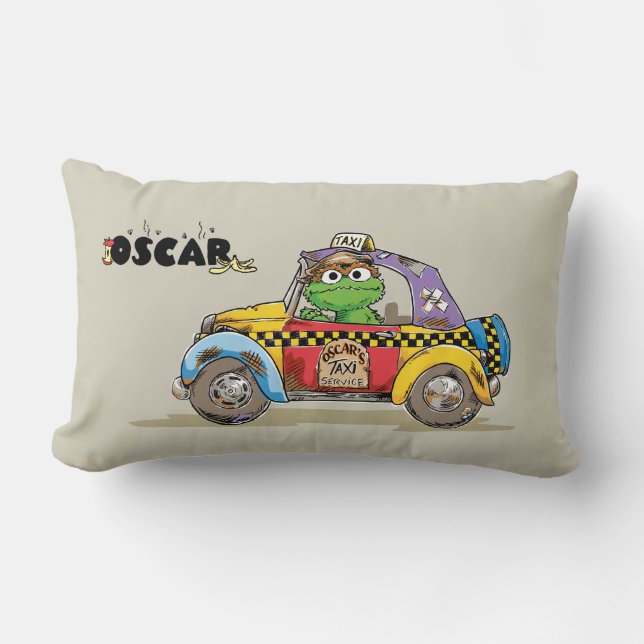 Coussin Rectangle Service de taxi Oscar vintage (Recto)