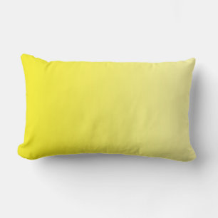 Coussin Rectangle SEULEMENT dégradés de COULEUR - citron + bleu roya