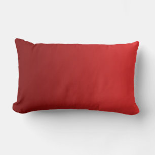 Coussin Rectangle SEULEMENT dégradés de COULEUR - rouge + gris noir