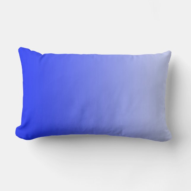 Coussin Rectangle SEULS dégradés de COULEUR - bleu royal (Recto)