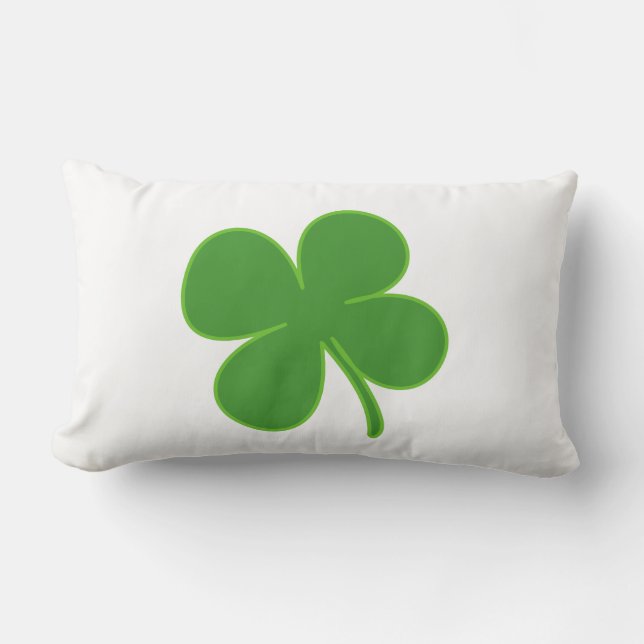 Coussin Rectangle Shamrock irlandais (Recto)