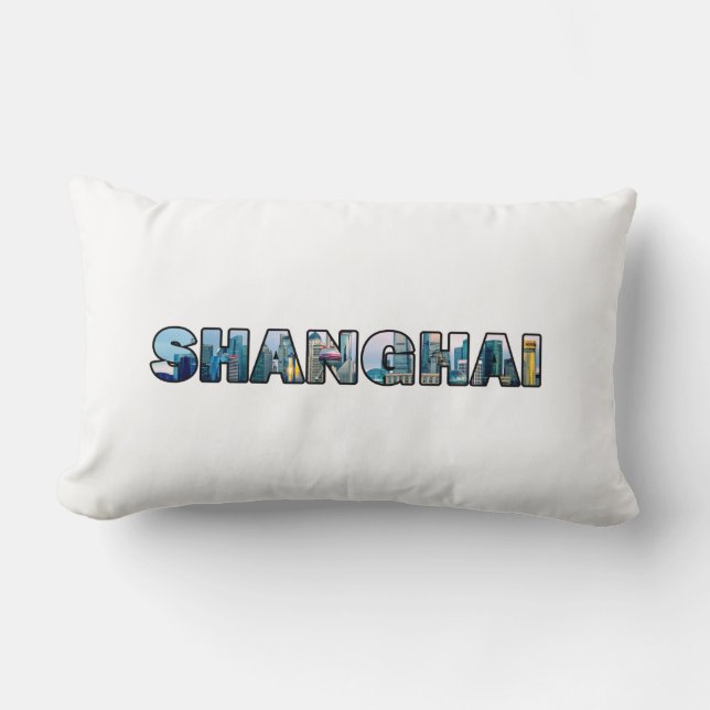 Coussin Rectangle Shanghai Chine (Recto)