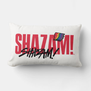 Coussin Rectangle SHAZAM ! Furie des dieux   Logo des boulons arc-en