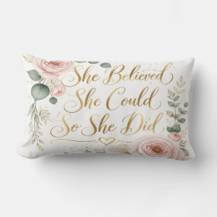 Coussin Rectangle She Believed She Could Pillow