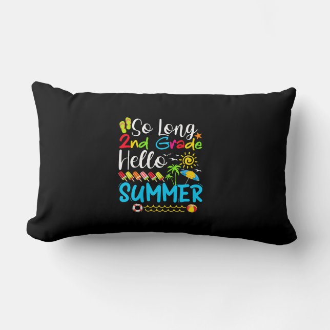 Coussin Rectangle Si Long 2E Année Bonjour Été Dernier Jour De L'Éco (Recto)