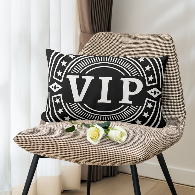 Coussin Rectangle Siège réservé VIP Rétro Couleurs personnalisées (Créateur téléchargé)
