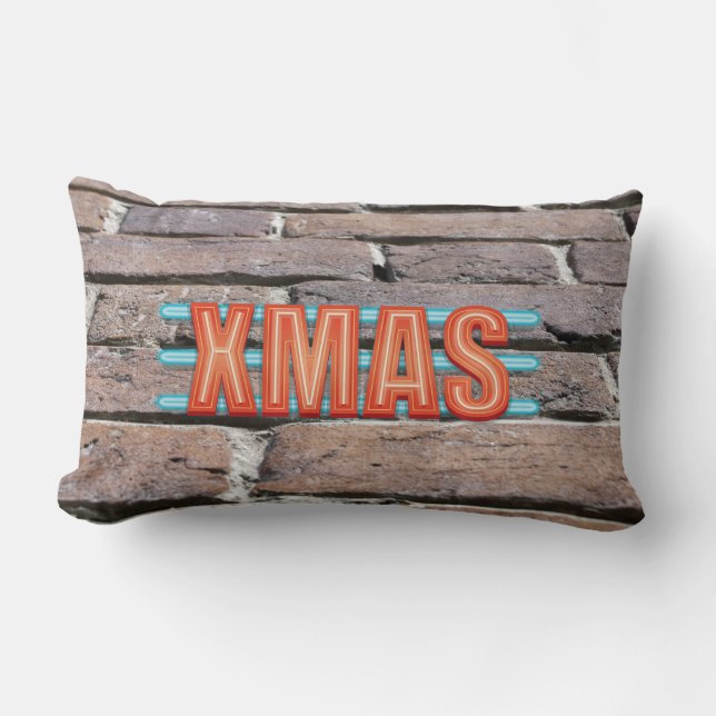COUSSIN RECTANGLE SIGNE XMAS (Recto)