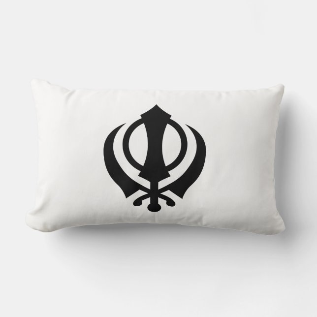 Coussin Rectangle Sikh Khanda (Recto)